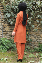 Load image into Gallery viewer, Coral Modest Tunic And Trouser Set - Buy Abaya Online