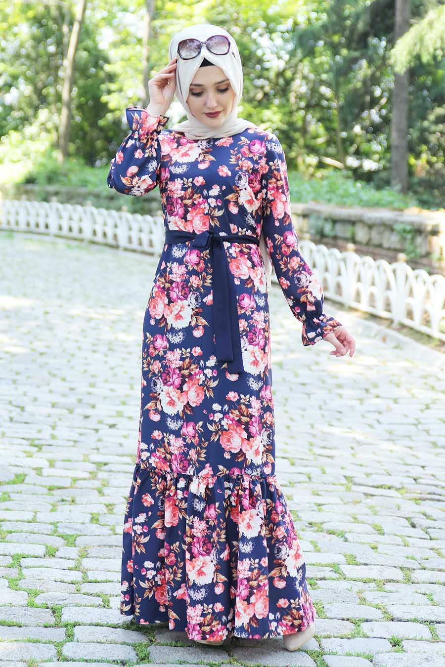 pink and navy blue dress Pink and Navy